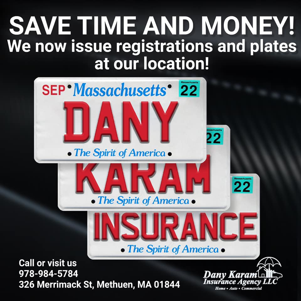 Save time and money! We now issue registrations and plates at our location!